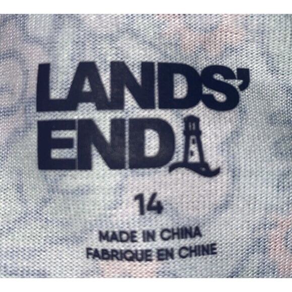 Lands End Shirt Girls XL 14 Short Sleeve Snails & Strawberries - Picture 7 of 7